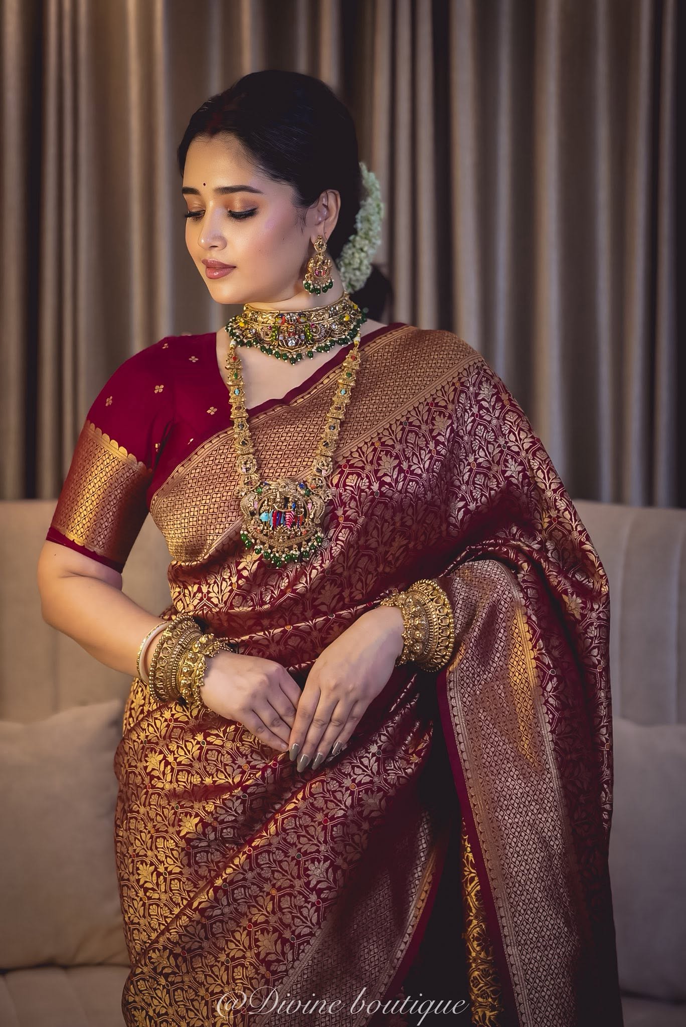 Banarasi Khaddi Silk Saree - Image 2